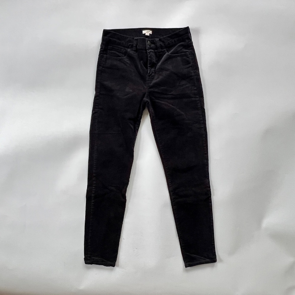 J.CREW Women's Holiday Velvet Stretch Straight Leg Jean - Size 26